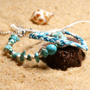 Turquoise Gravel Anklet