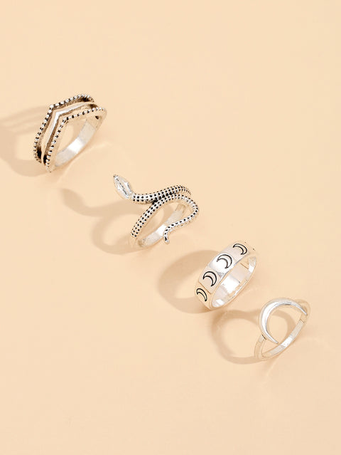 "Bewitched" Set of 4 Rings