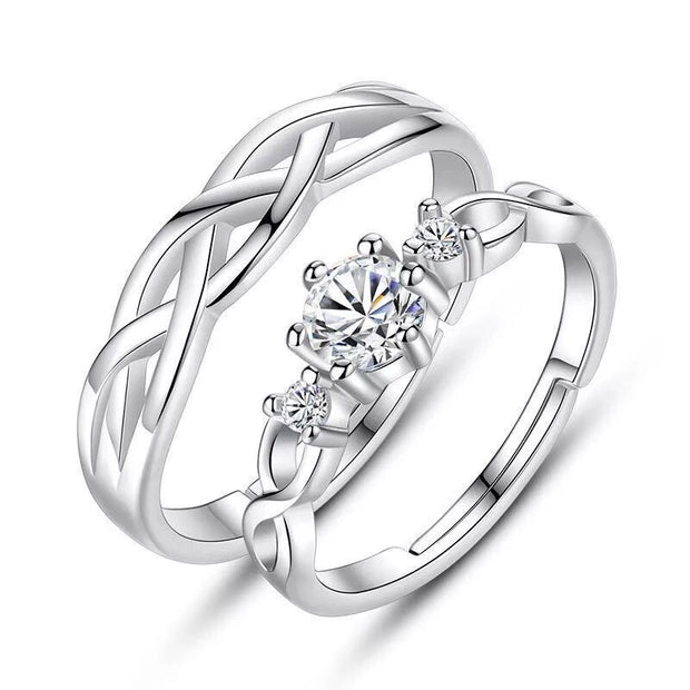 Couples Silver Wedding Bands