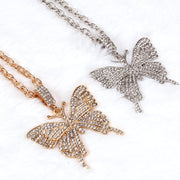 Big Butterfly Cuban Necklace