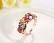 "Rainbow Bright" Multi Colored Gemstone Ring