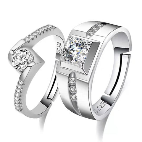 "Fallen for You" Couples Ring Set