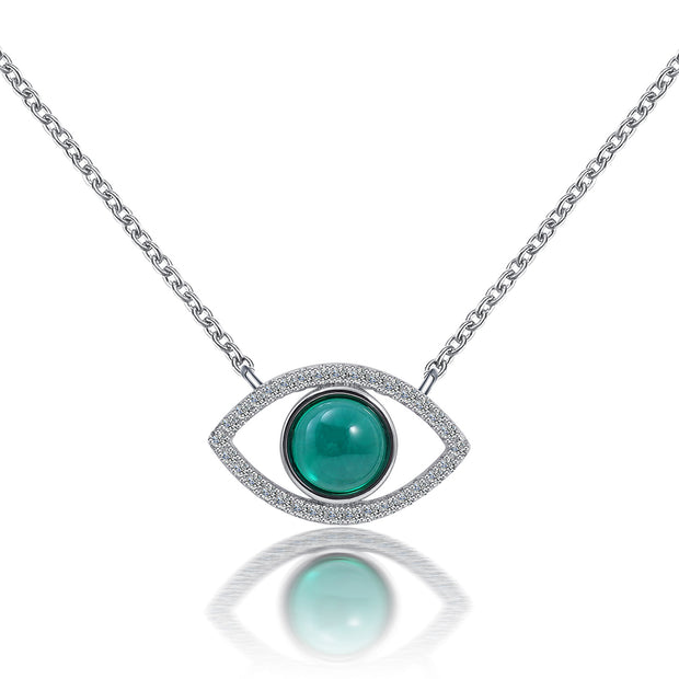 Emerald "Eyes Wide Shut" Pendant