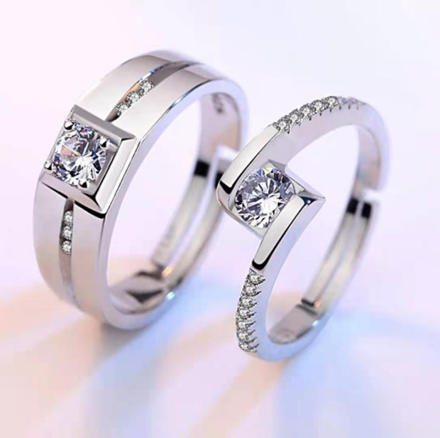 "Fallen for You" Couples Ring Set