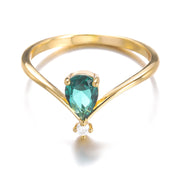 Pear Shaped Birthstone Ring