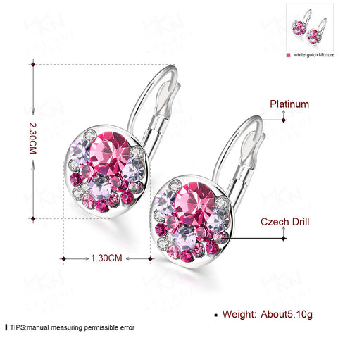 Multicolor Glitter "Diamond" Earrings