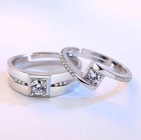 "Fallen for You" Couples Ring Set