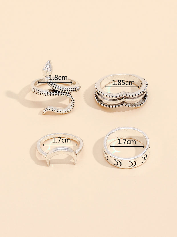 "Bewitched" Set of 4 Rings