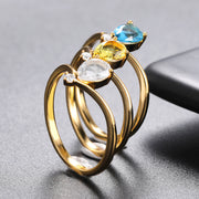 Pear Shaped Birthstone Ring