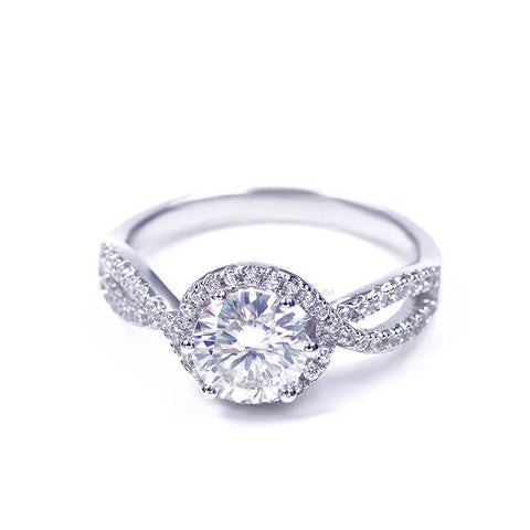 Hexagon Moissanite Ring