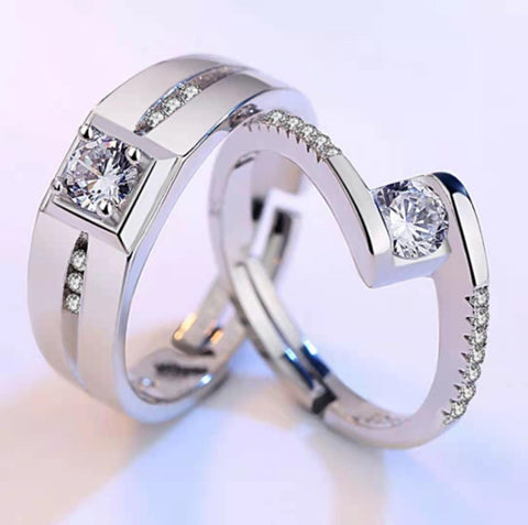 "Fallen for You" Couples Ring Set