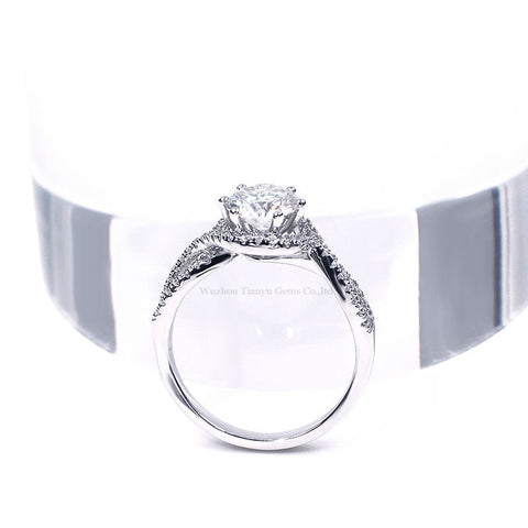 Hexagon Moissanite Ring