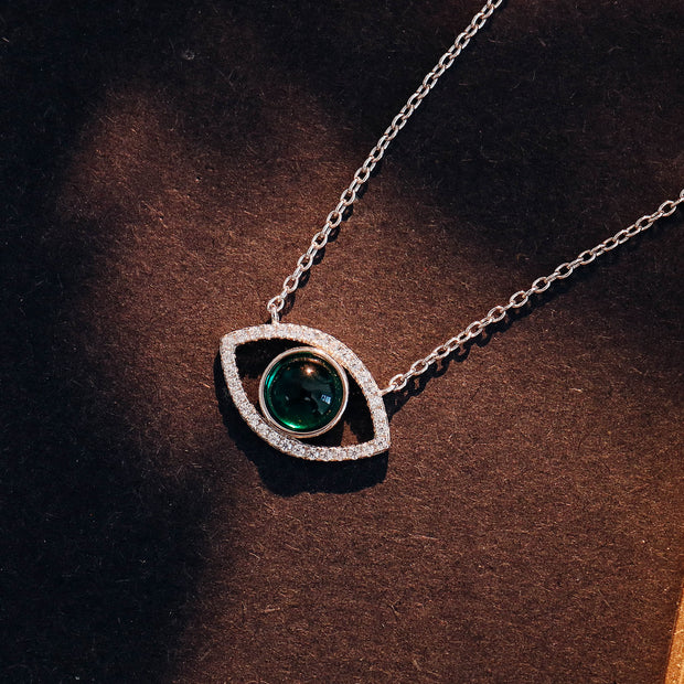 Emerald "Eyes Wide Shut" Pendant