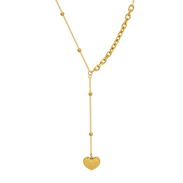 "Pulling at my Heartstrings" Tassel Chain Necklace