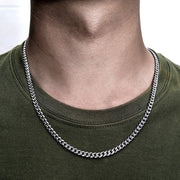 Men's Cube Rope Chain Men Necklace Set