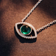 Emerald "Eyes Wide Shut" Pendant