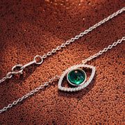 Emerald "Eyes Wide Shut" Pendant