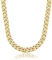 Full Diamond Gold Necklace